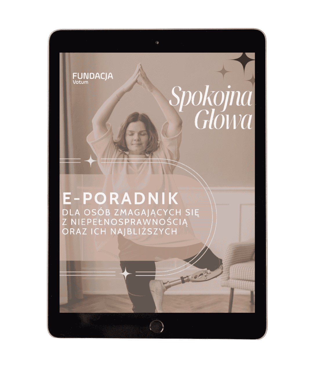 Okładka e-poradnika wyświetlona na ekranie tableta